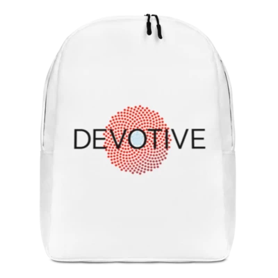 Minimalist backpack with Devotive logo